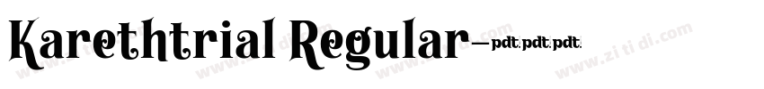 Karethtrial Regular字体转换